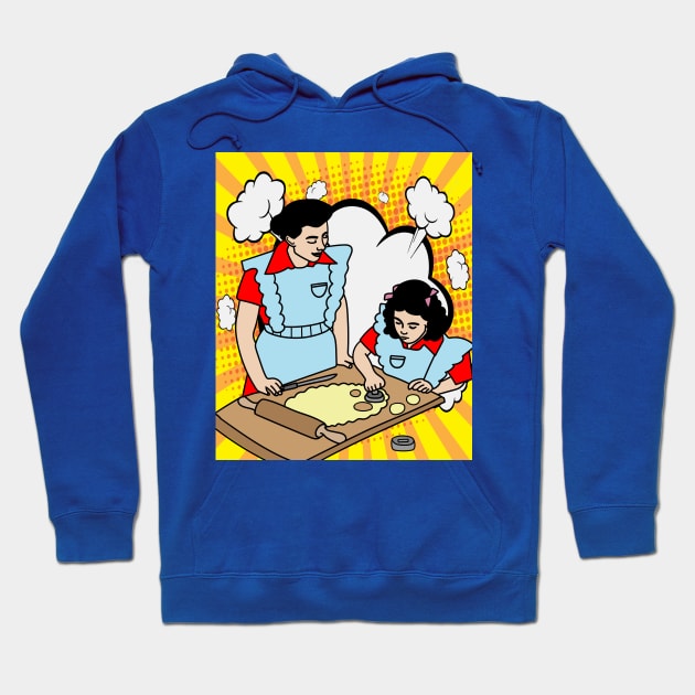 Retro Baking Cake Hobby Hoodie by flofin